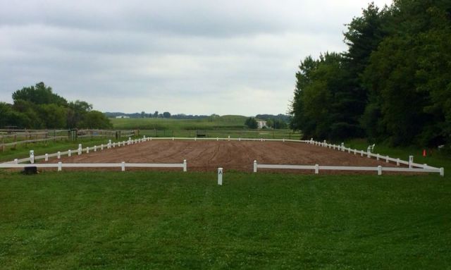 View of the Dressage Ring